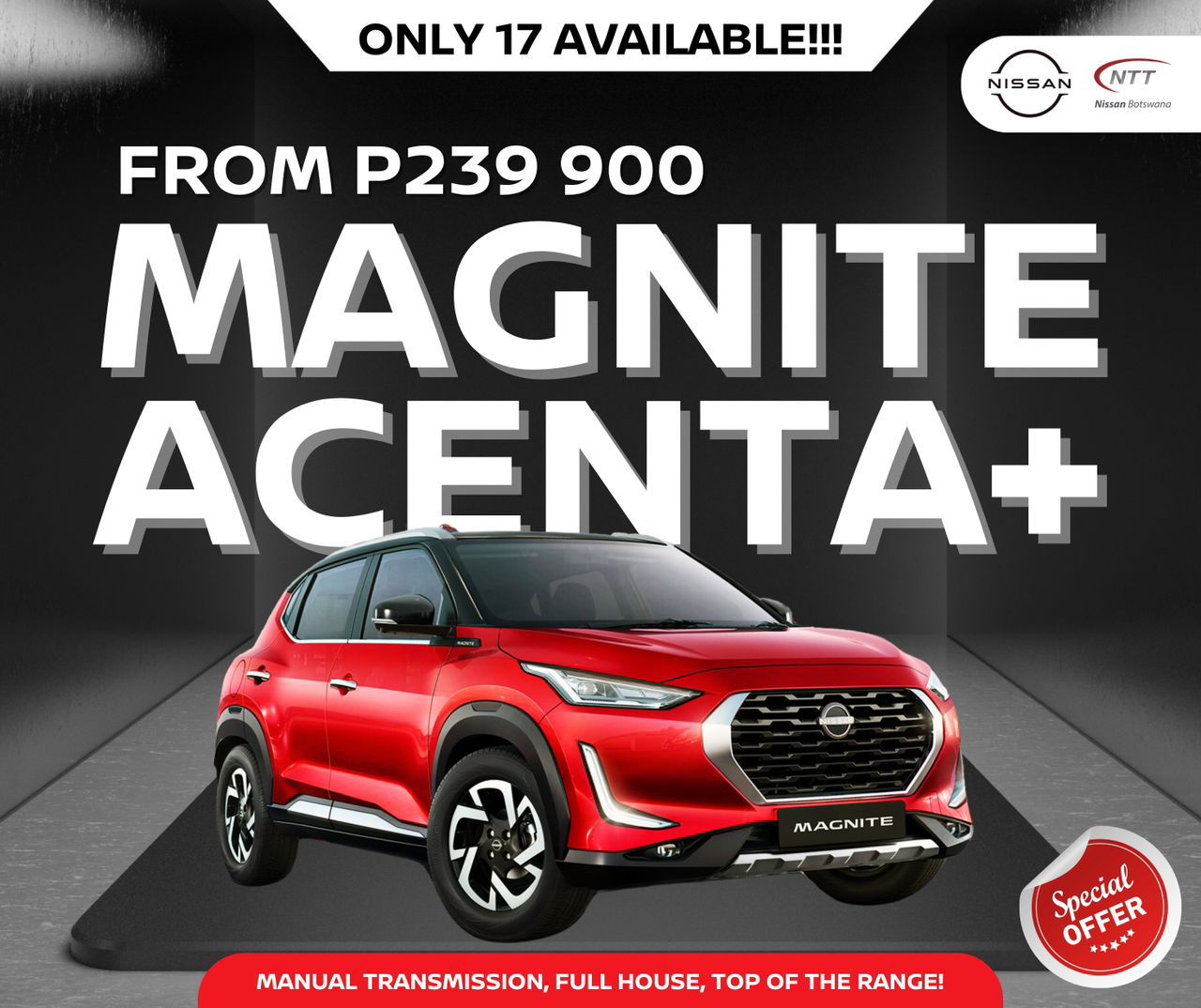 Magnite Acenta+ Special Offer! image from NTT Nissan Botswana